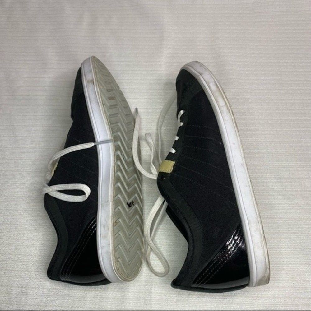 Adidas Black White Low Top Slvr Sneakers Mens 7 - Picture 6 of 10